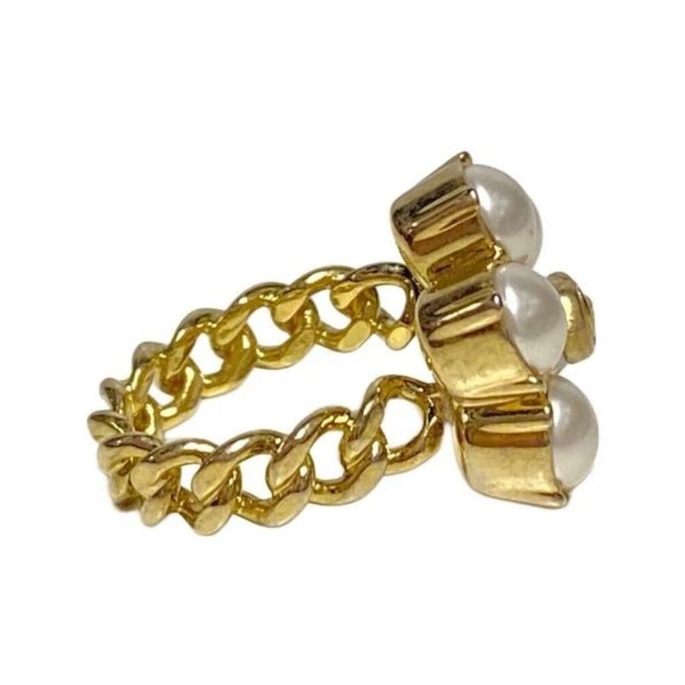 GUCCI Glass Pearl Double G-Ring 645671 I4620 8078 Size L NEW - Picture 13 of 15